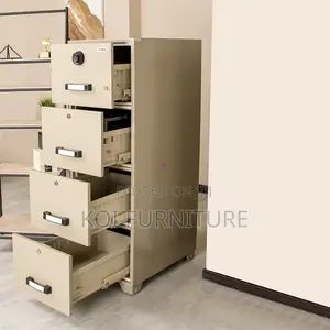 Office Cabinet; Fire Resistant 4 Drawer File Cabinet With With Locks