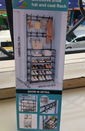 Portable Shoe Rack Hanger Closet Storage Organizer With Hanging Design