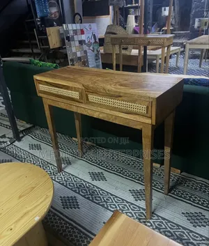 Mangled Vanish Rattan Console Table