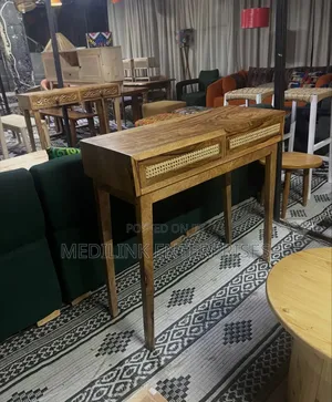Rattan Face Mahogany Coffee Table