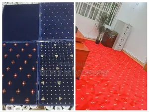 Refined Red Dotted Texture Executive Carpet