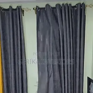 Grey Curtains Heavy Curtains Environmental Friendly Roberts