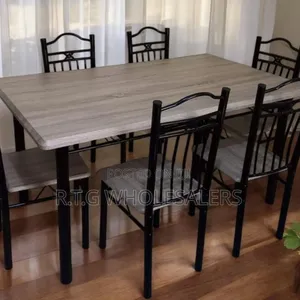 Executive 6-Seater Dining Table Set Modern Design