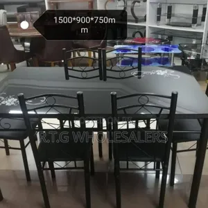Executive 6-Seater Dining Table Set Modern Luxury
