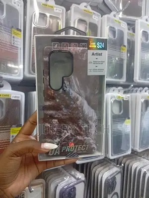 Samsung Galaxy S24 an Artist-Style Marble Pattern, a Raised Lens Beze