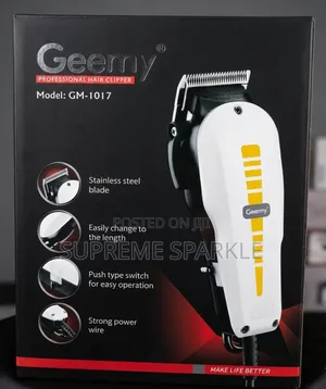 Geemy Model Gm-1017 Professional Corded Hair Clipper.