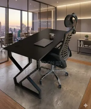 Black Table and Chair