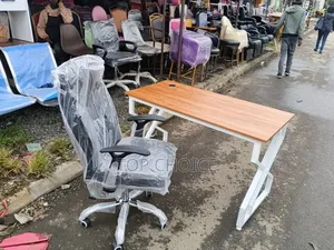 Computer Table With Leather Chair