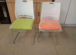 Casual Apricot Colour Upholstered Executive Chair
