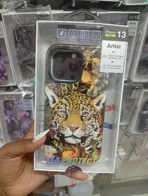 Apple iPhone 13 Pro, Featuring an Artist-Designed Leopard Print.