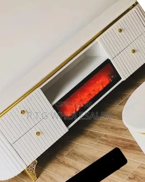 Modern Executive Tv Stand With Fireplace