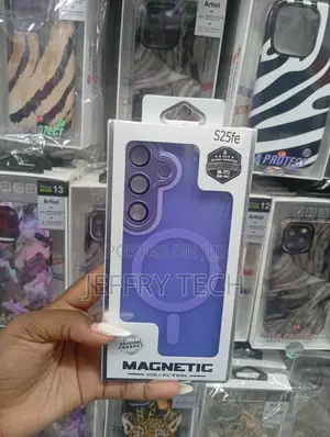 Samsung Galaxy S25 Fe, Built-in Magnets for Charging and Military-Gra