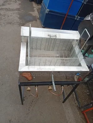 Steel Deep Mandazi and Fish Gas Fryer.