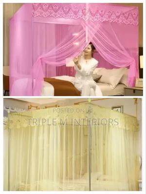 Beautiful Canopy Four Stand Mosquito Net for Bedrooms