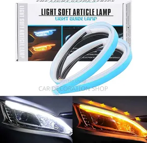 Flexible Dual Color Headlights DRL Sequential Turn Signals