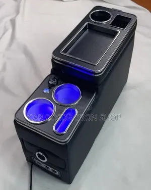 Centre Armrest Console Box4noah/Voxy/Esquire With Led Lights,Cupholder