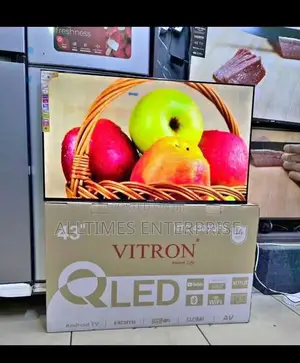 Vitron Qled Tv 43" Smart Android Tv Bluetooth Chromecast Netflix