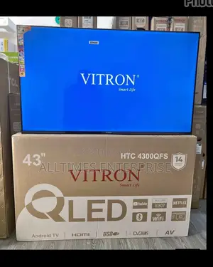 43 Inches Vitron Tv (Qled) With Netflix Bluetooth Chromecast Youtube