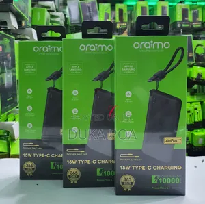 Oraimo Powerbank 15w 10000mah Power Bank With Detachable C Cable