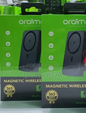 Oraimo Magpower 15 10000mah Magnetic Wireless and Wired Powerbank