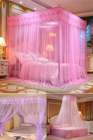 Round and 4 Stand Canopy Mosquito Nets