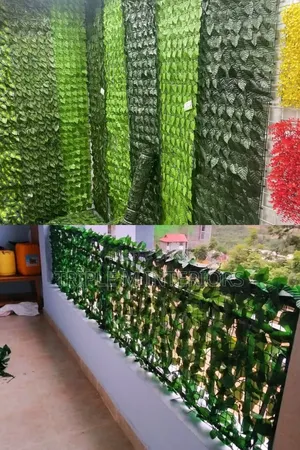 Faux Plant Privacy Fence | Vibrant Garden Look