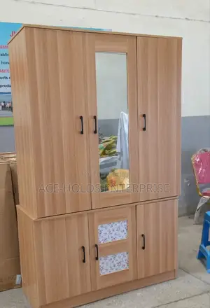 Executive Imported Cloth Wardrobe With Mounted Dressing Mirror