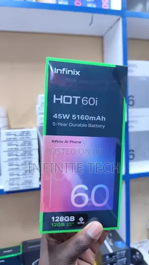 New Infinix Hot 60i 128 GB Black