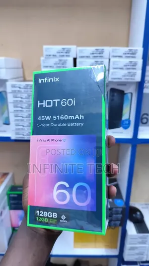 New Infinix Hot 60i 256 GB Black