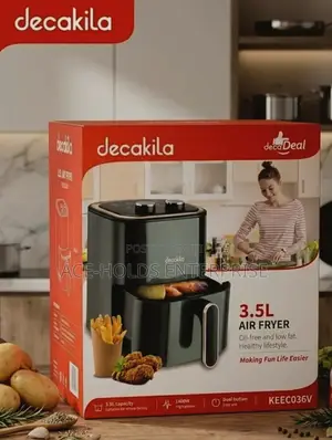 Oil Free 3.5 Litres Decakila 1400w Air Fryer - Keec036v