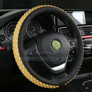 Baije Beaded Rhinestone Anti Slip Grip Steering Cover