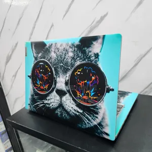 Customized Cat-Themed Vinyl Laptop Skin