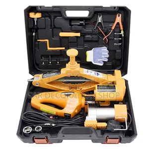 Portable 3in1 Toolset Designed for Roadside Emergency Jack,Wrench,Pump