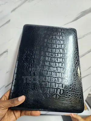 Black Crocodile Pattern Synthetic Leather Laptop Skin