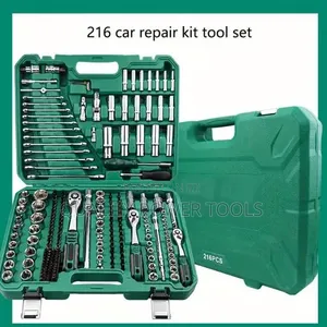 216pcs Mechanics Socket Set, 1/4′′ 3/8′′ 1/2′′ Drive Deep and Standard