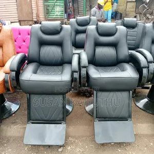 Black Appealing Barbershop Seats