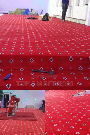 Red Luxe Diamond Crafted Interior Carpet