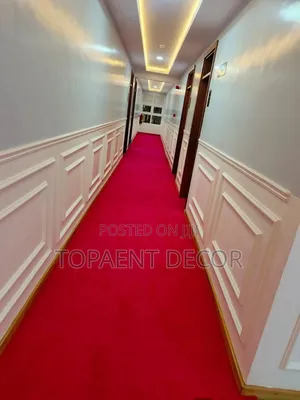 Soft Touch Living.Office Walkway Red Wall to Wall Carpets