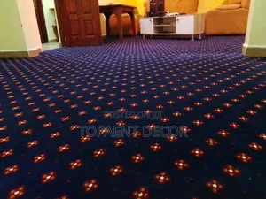 12mm Blue With Flowers Living Room Presidential Wall to Wall Carpets