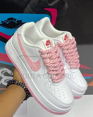 Chunky Rope Laces Customised Airforce 1 Sneakers