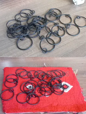 Black Curtain Rod Accessories Drapery Curtain Rings