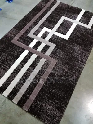 Brown Themed 5x8 Living Room Area Rug Carpets