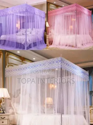 4 Stand Bedroom Mosquito Nets With Four Stands