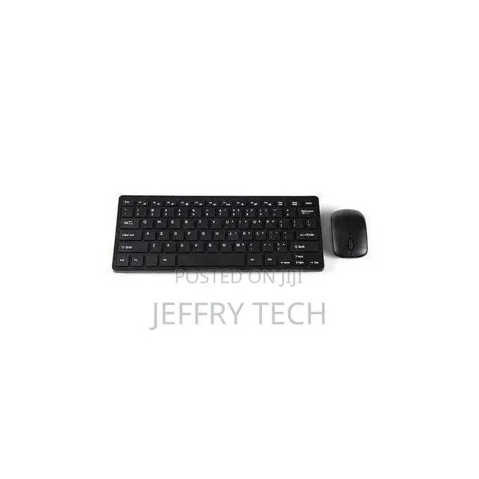 Wireless Mini Keyboard Mouse Combo Set