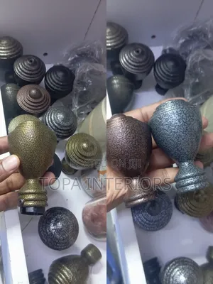 Curtain Rod Flowers or Finials for Pole End Decoration