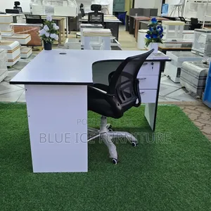 Modern L-Workstation With Ergonomic Mesh Chair