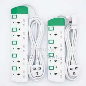 Heavy Duty -4/5 Way Power Extension Cable -3m,13a Fused Protection