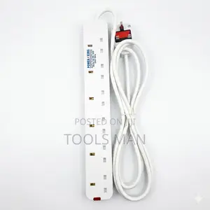 Power King 6-Way Extension Socket Heavy Duty 13a 3m Long Cable