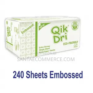 Qik Dri Eco-Friendly Embossed Hand Towels – 240 Sheets