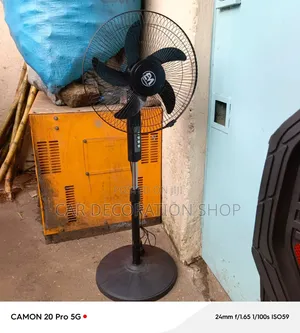 New 16" Electromate 5blade Design 3speed Setting Adjustable Height Fan